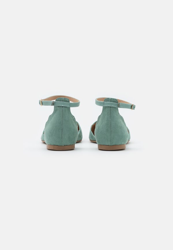 Ankle strap ballet pumps - mint3