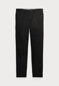 WASHED STRETCH SLIM FIT CHINO TROUSER - Chino - black