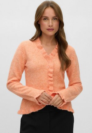 Vero Moda, CARDIGAN VMALICE KNIT CARDIGAN - Gilet - tangerine