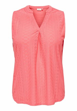 ONLY Carmakoma, TOP CARSANDRA TOP - Débardeur - sugar coral