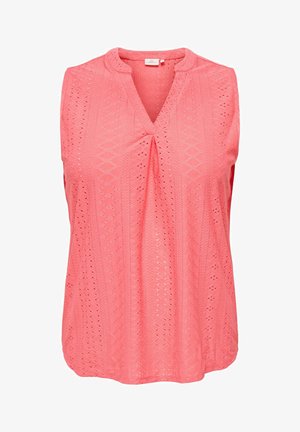 ONLY Carmakoma, TOP CARSANDRA TOP - Débardeur - sugar coral
