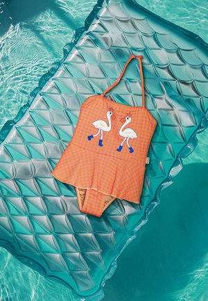 TINYCOTTONS FLAMINGOS SWIMSUIT - Badedrakt - marigold/dark pink