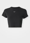 CROP - T-shirt basique - black