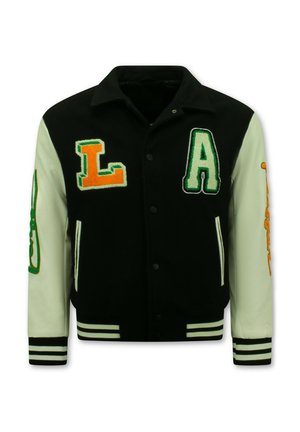 GEBORDUURDE VINTAGE-VARSITY - Bomberjacks - zwart