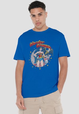 Cotton Soul, JLA AT YOUR SERVICE - Print T-shirt - royal blue
