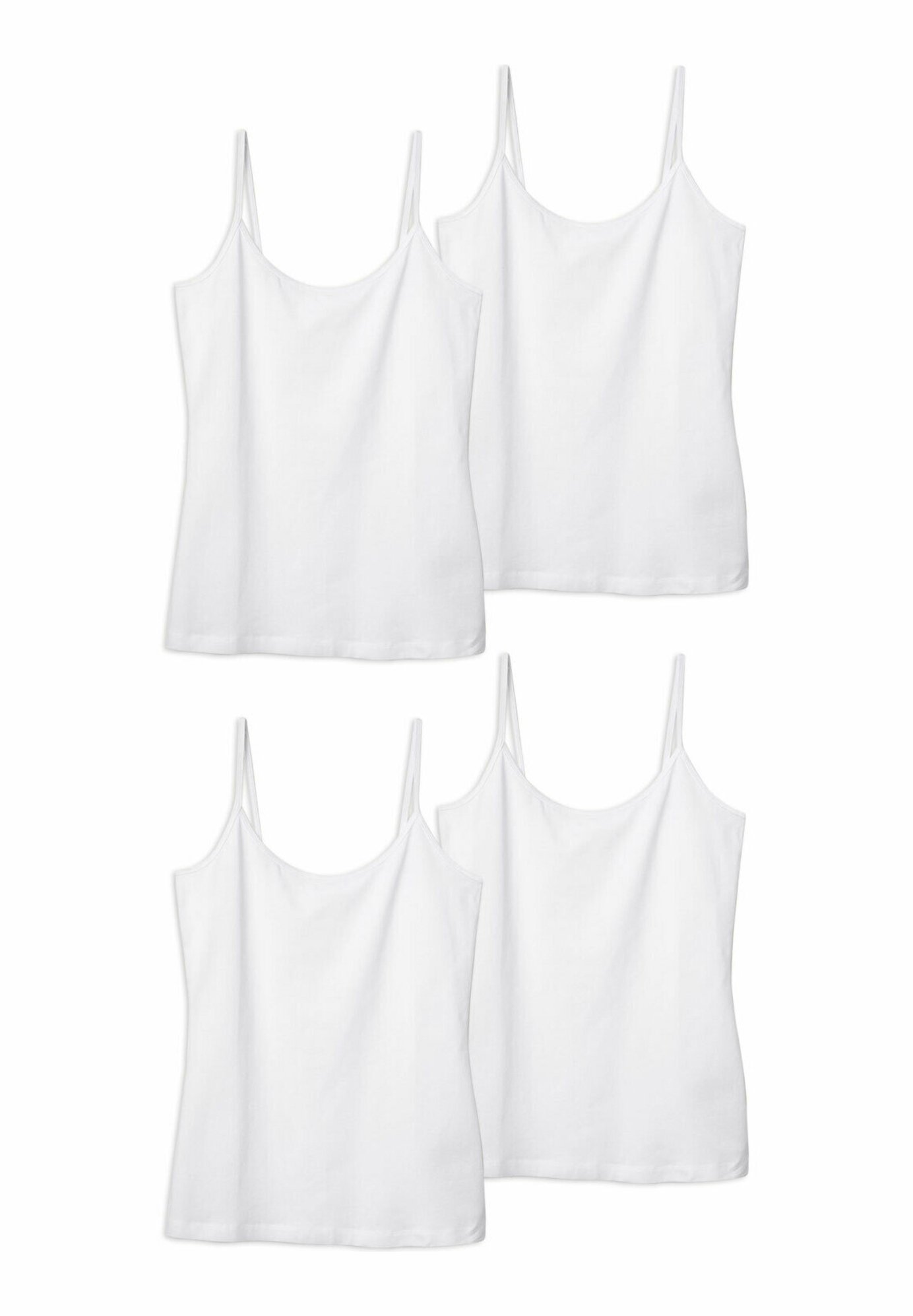 トップス Re:Camisole - White Viuma Milano 4 PACK CAMISOLES - Undershirt - white - Zalando