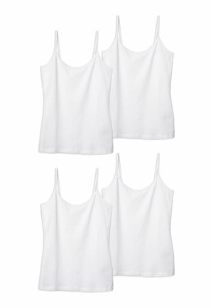 4 PACK CAMISOLES - Hemd - white