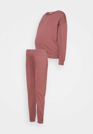 ONLDREAMER LIFE O NECK PANTS SET - Mikina - rose brown