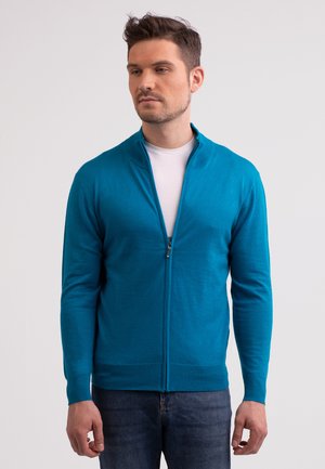 Strickjacke - mykonos blau