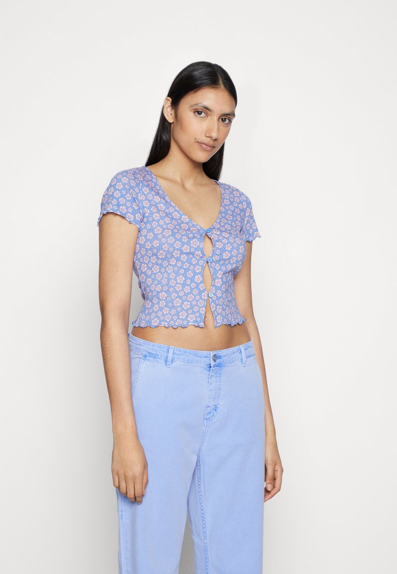 Monki Casaco de malha - blue medium
