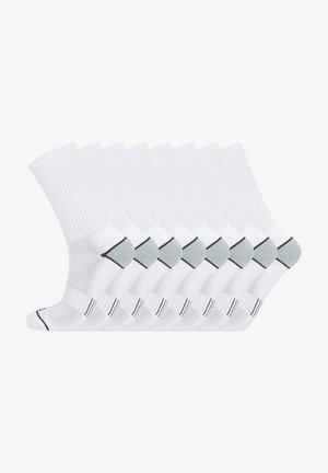 8ER-PACK - Träningssockor - wit