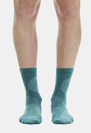 On, LIQUID LOGO SOCK HIGH 2PACK  . UNISEX - Chaussettes de sport - camellia   storm