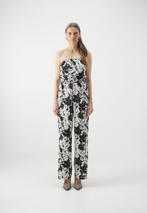 MICHAEL Michael Kors PALM TIE BACK - Jumpsuit - black/white