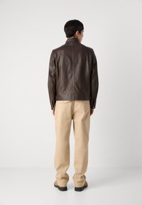 BOSS MANSELL Lederjacke open brown/braun Zalando
