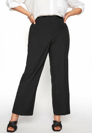 Yours Clothing ELASTICATED STRETCH  - Pantalon classique - black