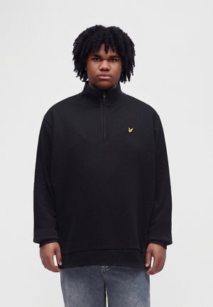 Lyle & Scott, LOOPBACK QUARTER ZIP  - Суитшърт - jet black