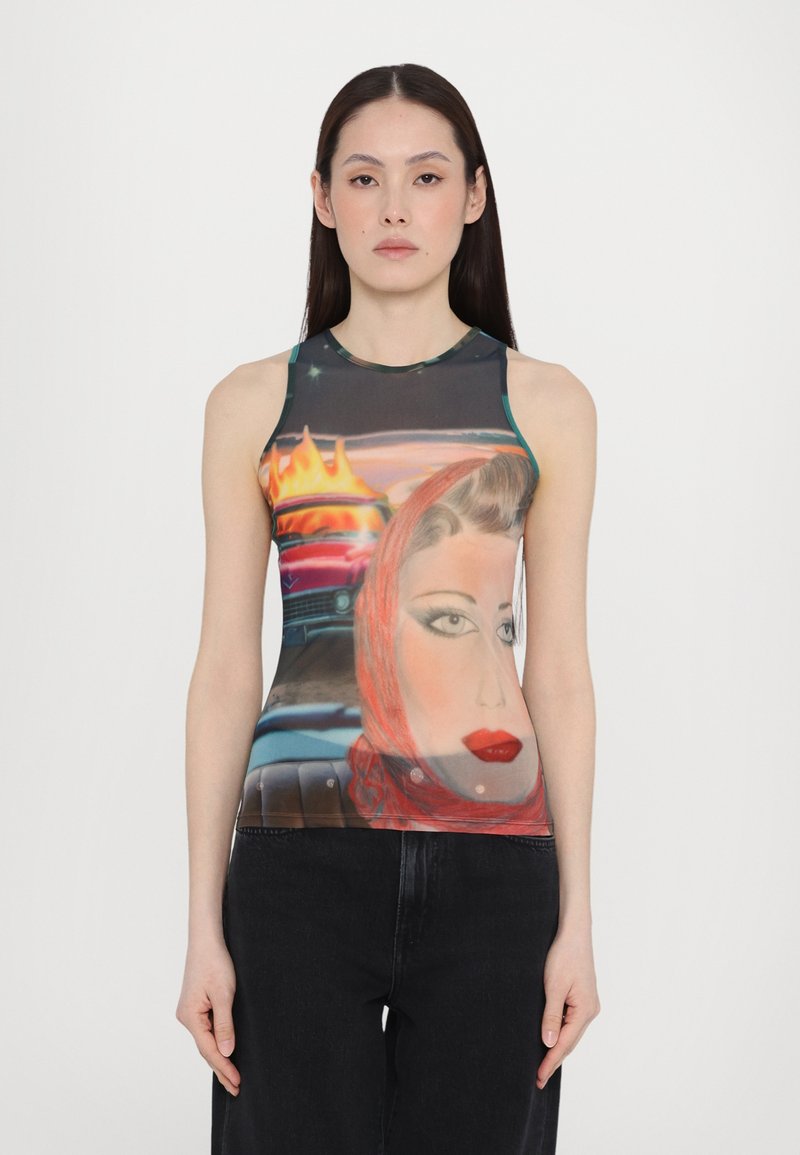 Sunnei - SLEEVELESS SHEER - Top - multi coloured, Vergrößern