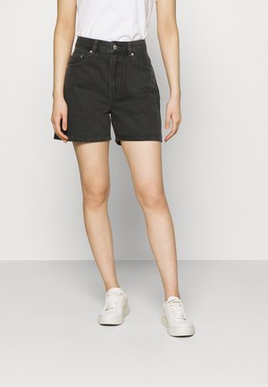 Denim shorts - black
