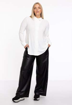 MIT EINEM ELASTISCHEN BUND - Pantalon classique - black