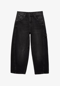 PULL&BEAR BALLOON FIT WITH EMBROIDERED POCKET Baggy Jeans