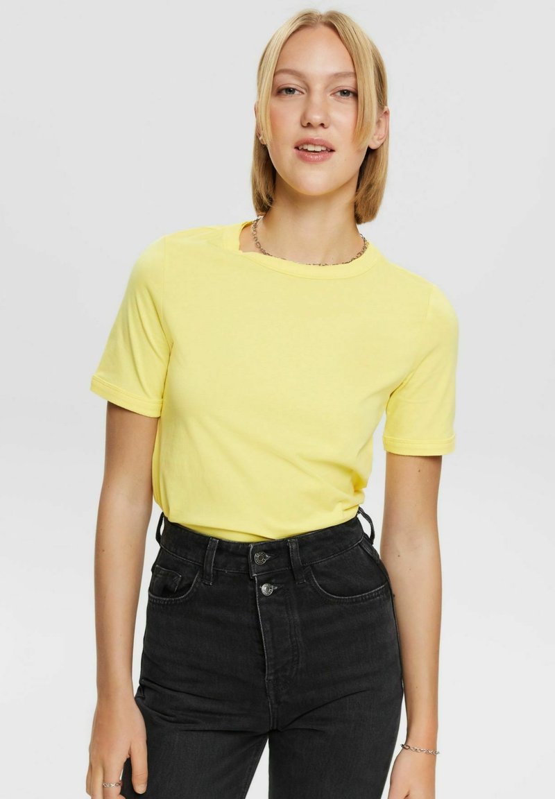 Esprit Tshirt basic light yellow/lichtgeel Zalando.nl