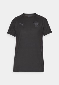 FCSP EVOSTRIPE TEE - Tricou cu imprimeu - black/flat dark gray