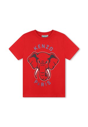 KENZO kids T-shirt print - red