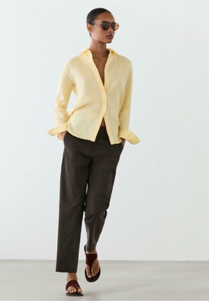 Massimo Dutti Hemdbluse - yellow