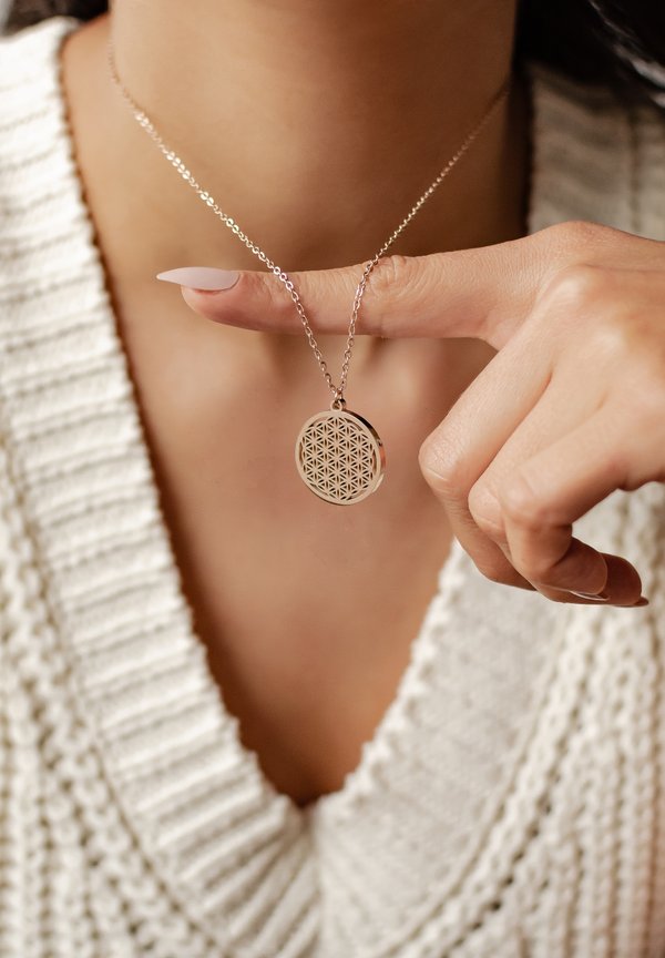 FLOWER OF LIFE - Halskette - rosgoldfarben