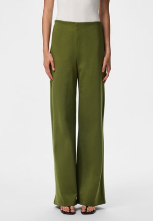 Pieces, Wide-leg PCGUNHILD HW - Bukser - sphagnum