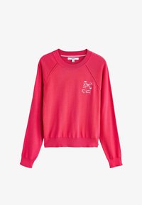 Nevybrané, bright pink heart embroidery