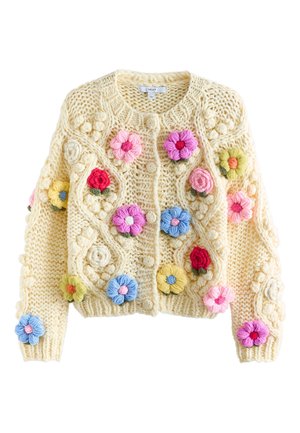 Next REGULAR FIT - HAND FLORAL - Gilet - light yellow