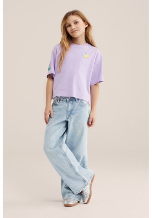 WE Fashion Trükipildiga T-särk - purple