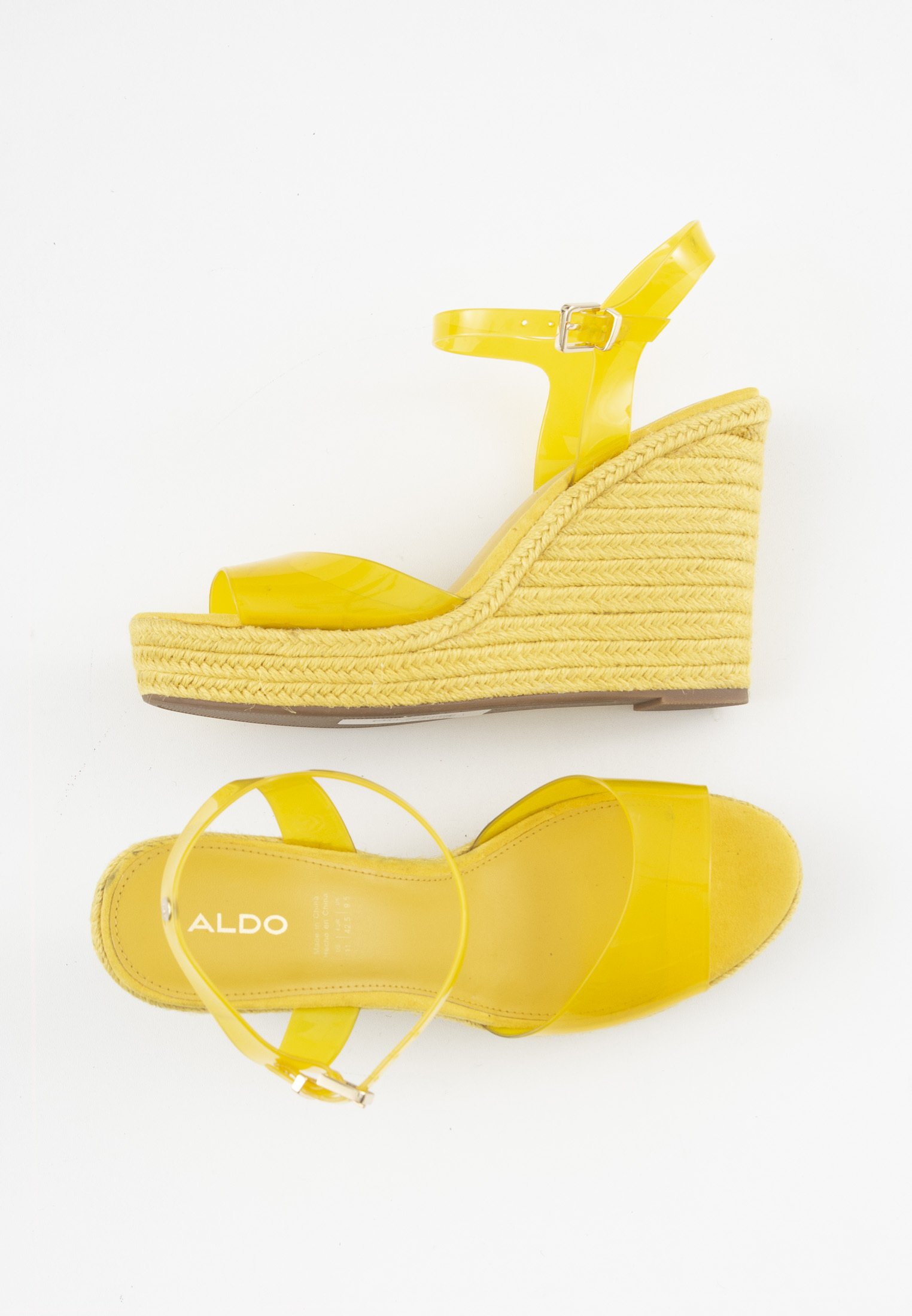 ALDO Sandales à talons hauts - yellow/jaune - ZALANDO.FR