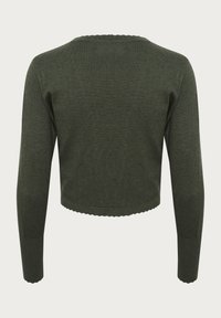 CUANNEMARIE - Cardigan - olive night melange
