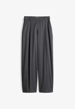OPUS PANTS, OPUS PANTS WIDE LEG PANTS MOIRA BLOOM - Trousers - quiet grey