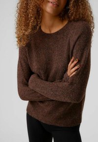Vero Moda VMDOFFY O NECK BLOUSE - Trui - henna