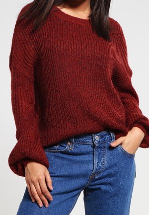 Strickpullover - bordeaux