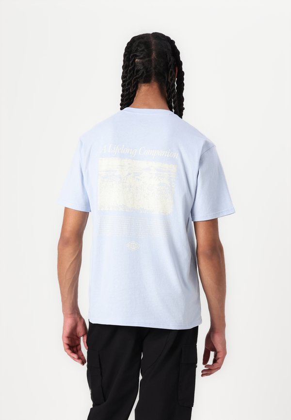 COMPANION SCRIPT TEE - Print T-shirt - skyway