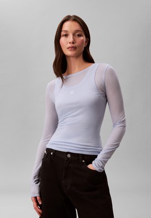 DOUBLE-LAYER  - Langarmshirt - breezy blue