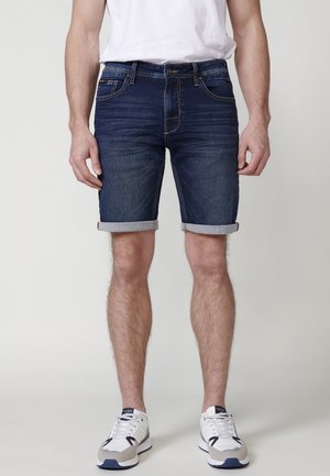Koroshi Denim shorts - azul osc dark blue