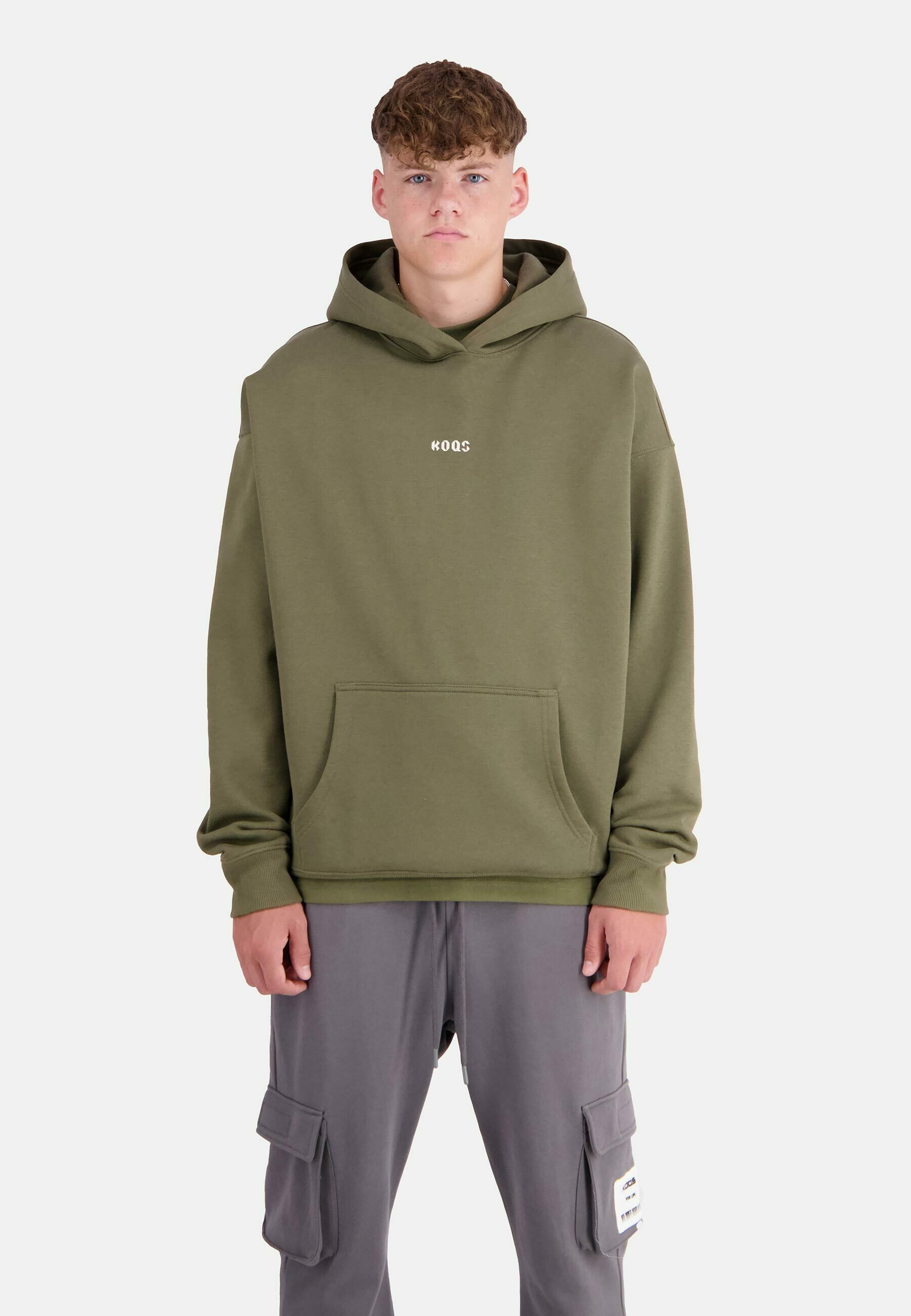 KOQS LOGO OVERSIZED Hoodie ivy green/khaki Zalando