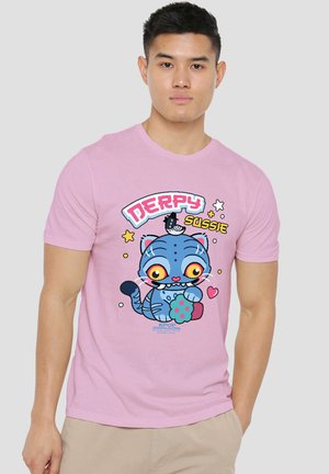 NETFLIX, KPOP DEMON HUNTERS DERPY AND SUSSIE CHIBI ART - Print T-shirt - pink