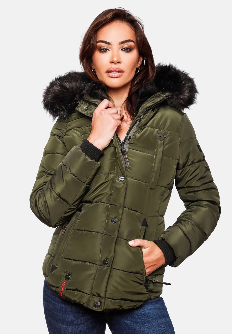 Marikoo - LOTUSBLÜTE - Winter jacket - olive, Enlarge