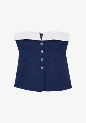 Calliope GILET BOUTONNÉ - Débardeur - bleu