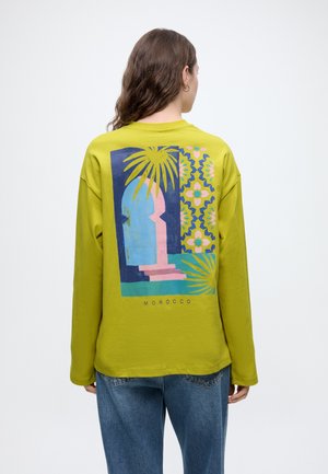Topshop TSPREMIUM PRINTED - Μπλούζα με μακριά μανίκια - citronelle detail:morocco door