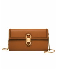 Mini Pochette Bandoulière Fossil En Cuir Marron - Très Bon état - Occasion