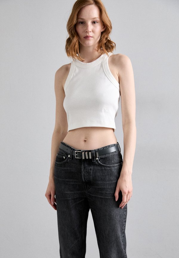 BELT WITH KEEPERS - Belt - dark chambray