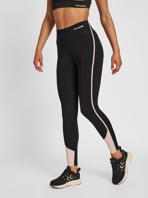 Hummel RIGA - Leggings - black chateau grey