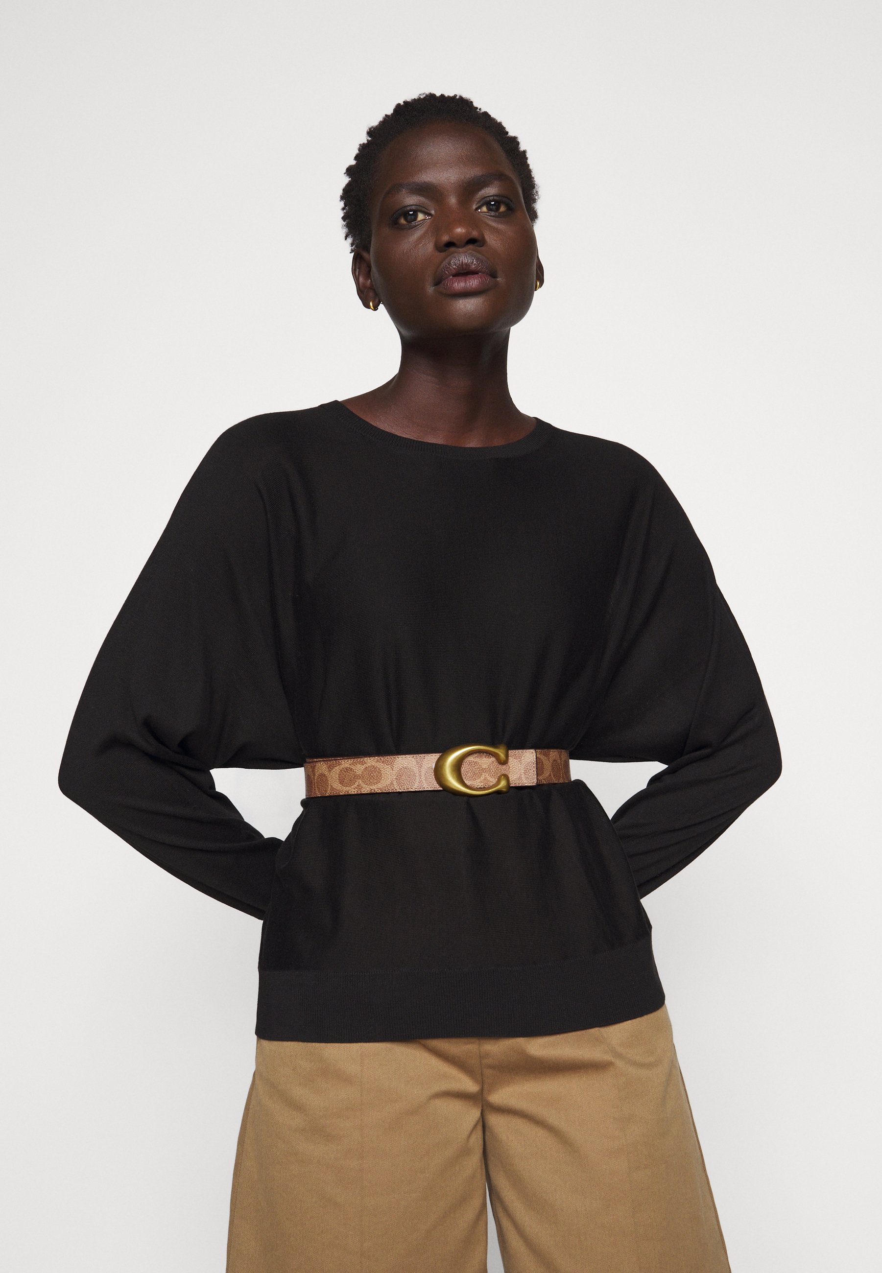 coach sculpted signature reversible belt